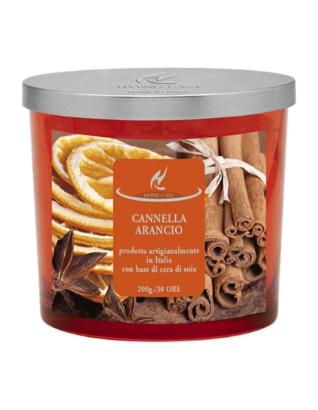 HYPNO CHIC - CANDELA 200 GR PROFUMATA CANNELLA & ARANCIO