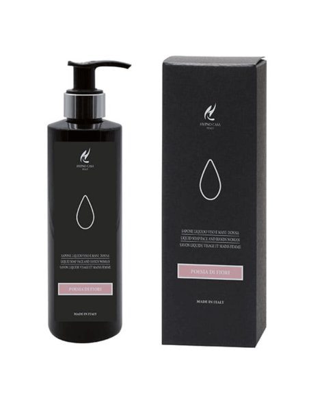 HYPNO CASA LUXURY - SAPONE LIQUIDO  VISO E MANI PRIMA CLASSE POESIA DI FIORI (DONNA)