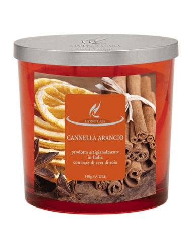 HYPNO CHIC - CANDELA 350 GR PROFUMATA CANNELLA & ARANCIO