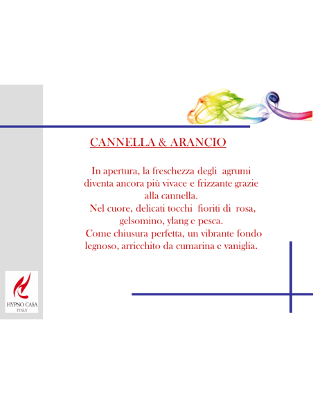 HYPNO CHIC - CANDELA 350 GR PROFUMATA CANNELLA & ARANCIO