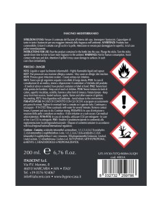 HYPNO - Ricarica per Diffusore a Bastoncino 200 ml Fascino Mediterraneo 2