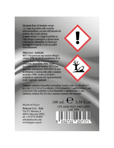 HYPNO - Profumo Lavatrice Cuore di Bergamotto