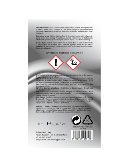 HYPNO - Profumo Lavatrice Monodose Cuore di Bergamotto