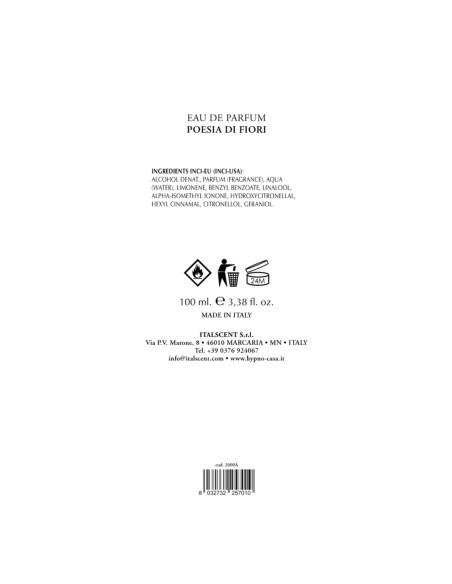 HYPNO - Eau de Parfum 100 ml Poesia di Fiori (Donna)