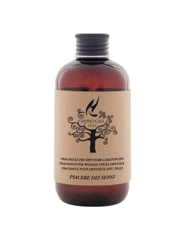 HYPNO - Essenze Naturali Ricariche per diffusori a bastoncini essenza naturale 200 ml Piacere dei sensi