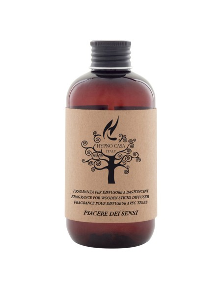 HYPNO - Essenze Naturali Ricariche per diffusori a bastoncini essenza naturale 200 ml Piacere dei sensi