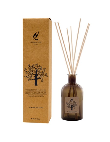 HYPNO - Essenze Naturali Diffusore a bastoncino 250 ml essenza naturale Piacere dei sensi