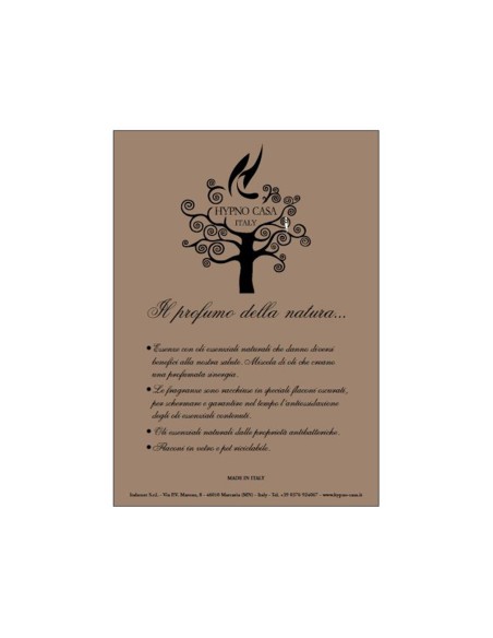HYPNO - Essenze Naturali Diffusore a bastoncino 250 ml essenza naturale Piacere dei sensi