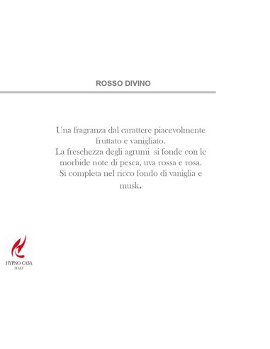 CANDELA 140 GR PROFUMATA HYPNO CHIC  ROSSO DIVINO
