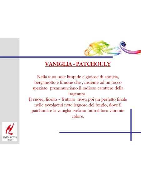 CANDELA 140 GR PROFUMATA HYPNO CHIC VANIGLIA & PATCHOULY