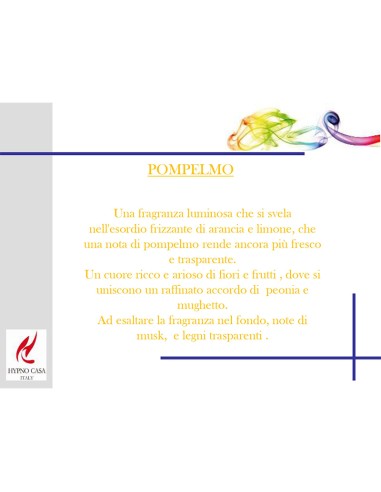 CANDELA 140 GR PROFUMATA HYPNO CHIC POMPELMO