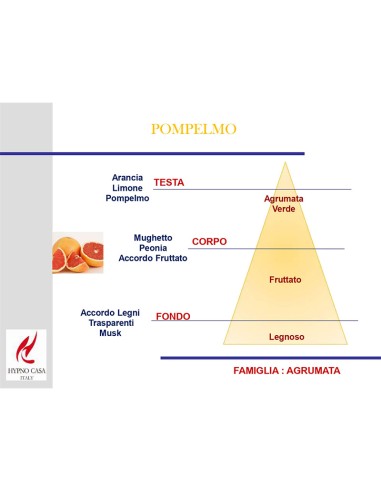 CANDELA 140 GR PROFUMATA HYPNO CHIC POMPELMO