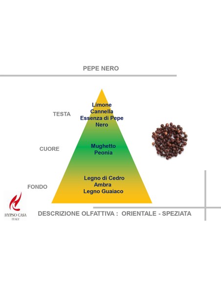 CANDELA 140 GR PROFUMATA HYPNO CHIC PEPE NERO