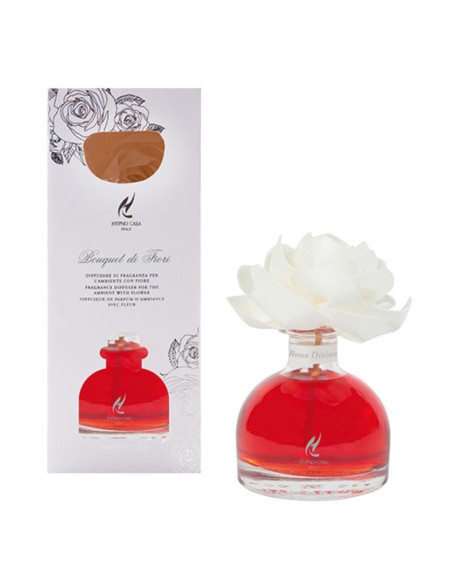 DIFFUSORE CON ROSA 250 ml HYPNO CHIC ROSSO DIVINO