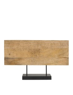 Blanc D' Ivoire - Statua ARABESQUES orizzontale su base in mango cm 58x10x35.5 2