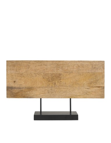 Blanc D' Ivoire - Statua ARABESQUES orizzontale su base in mango cm 58x10x35.5