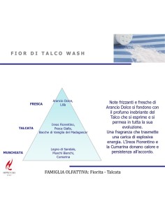 PROFUMO LAVATRICE MONODOSE FIOR DI TALCO WASH 2