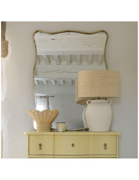 Blanc D' Ivoire - Base lampada AMPHORE in ceramica avorio dia 29x44,5 cm