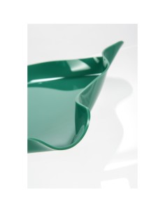 Iplex - Drappeggi d'autore Vassoio rettangolare verde scuro in plexiglass drappeggiato a mano,. - 55x5x32 cm 2