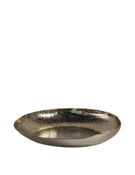 Blanc D' Ivoire - Piatto ATHOS GM finitura champagne dorato dia 35x6 cm