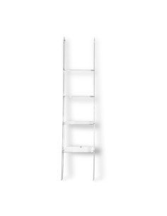 Iplex - Step Libreria a forma di scala in plexiglass Trasparente,. - ideale per arredo bagno cucina casa - 41x185x36 cm 2
