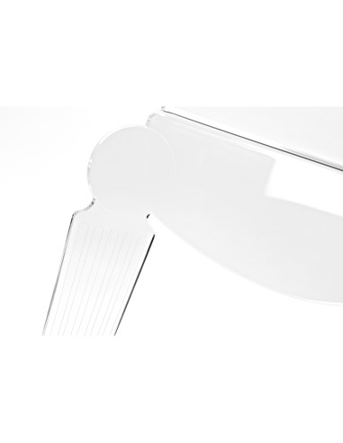 Iplex - Foyer Comodino Consolle veneziana in cristallo acrilico Trasparente tagliato a laser,. - 54x48,5x25 cm