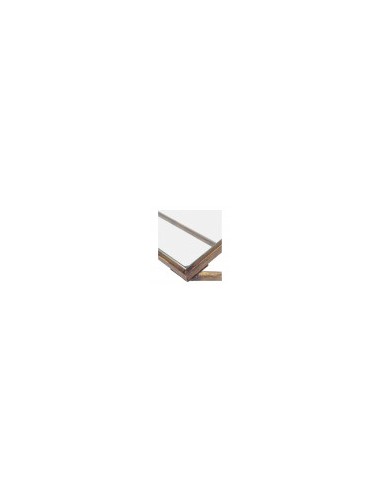 Blanc D' Ivoire - Tavolo Anatole vetro e metallo finitura in ottone dorato cm 185x79,5x78 h