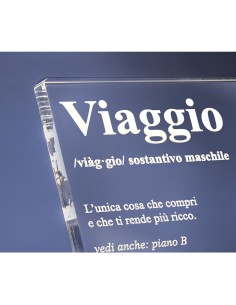 iPLEX Design - Lucilio Lampada Viaggio in plexiglass - Trasparente - 20x20x9 cm 2
