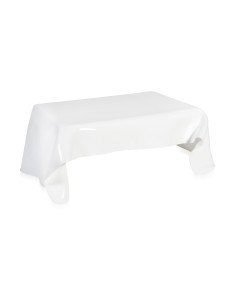 iPLEX - Tavolino basso linea Drappeggi in plexiglass PMMA color bianco pieno Made in Italy - Trasparente - 115x39x77 cm