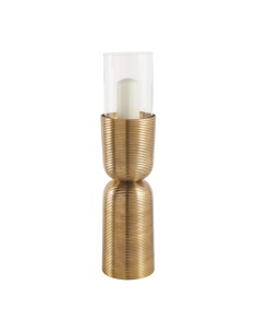 Blanc D' Ivoire - Portacandela Comete MG in alluminio finitura oro ø 17xH 69 cm
