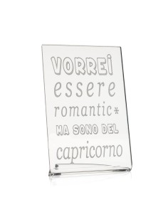 iPLEX Design - Zodiac Capricorno in plexiglass - Trasparente - 10x15x6 cm