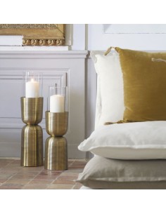 Blanc D' Ivoire - Portacandela Comete MG in alluminio finitura oro ø 17xH 69 cm 2
