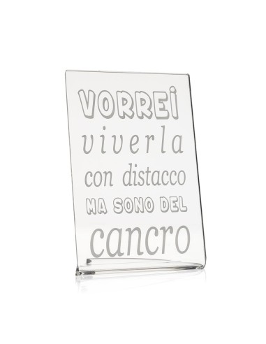iPLEX Design - Zodiac Cancro in plexiglass - Trasparente - 10x15x6 cm