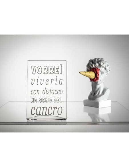 iPLEX Design - Zodiac Cancro in plexiglass - Trasparente - 10x15x6 cm