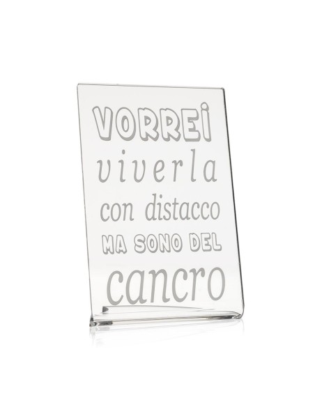 iPLEX Design - Zodiac Cancro in plexiglass - Trasparente - 10x15x6 cm