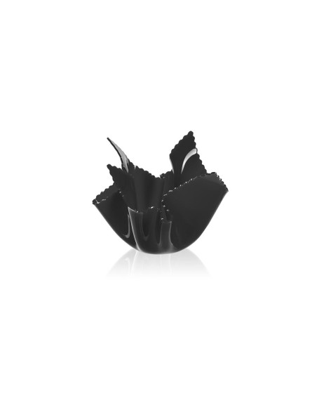 iPLEX Design - Drappeggi Vaso Slim Daisy Nero in plexiglass - 22x21x22 cm