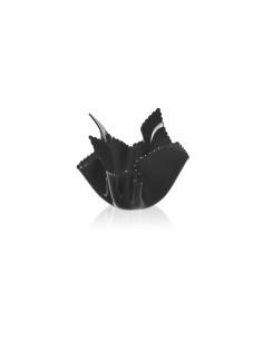 iPLEX Design - Drappeggi Vaso Slim Daisy Nero in plexiglass - 22x21x22 cm