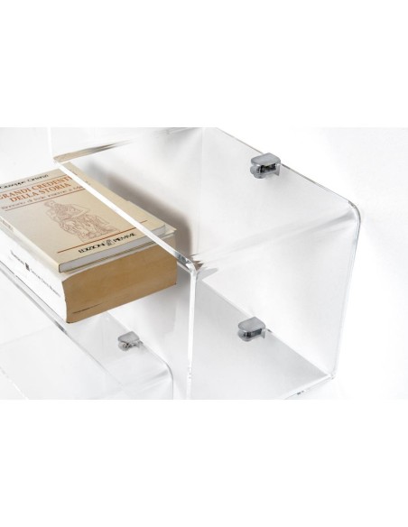 iPLEX Design - Va-Et-Vient 1 Mensola Trasparente in plexiglass - 45x68x17,5 cm