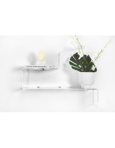 iPLEX Design - Va-Et-Vient 1 Mensola Trasparente in plexiglass - 45x68x17,5 cm