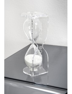 iPLEX Design - Tempus Fugit Con Clessidra H.135 Bianca in plexiglass - Trasparente/white - 15x12x9 cm 2
