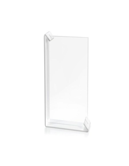 iPLEX - Sebastiao Portafoto con doppia cornice in plexiglass Trasparente/bianco, taglio laser,. Made in Italy - 22x32x7 cm