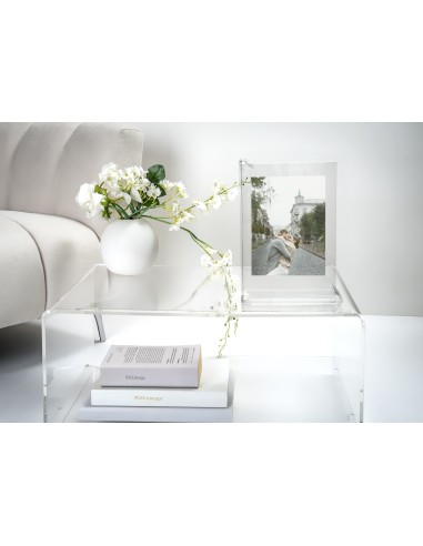 iPLEX - Sebastiao Portafoto con doppia cornice in plexiglass Trasparente, taglio laser,. Made in Italy - 22x32x7 cm