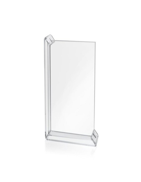 iPLEX - Sebastiao Portafoto con doppia cornice in plexiglass Trasparente, taglio laser,. Made in Italy - 22x32x7 cm