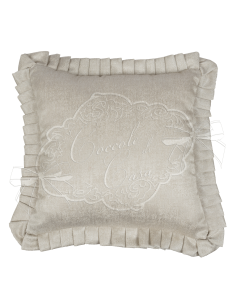 Coccole di Casa - Cuscino Arredo "Glory" Beige 40X40 Cm