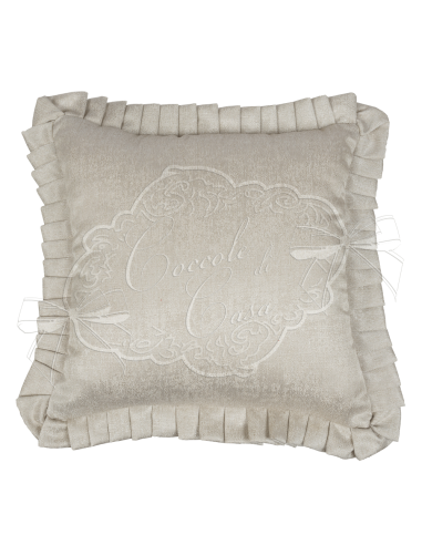 Coccole di Casa - Cuscino Arredo "Glory" Beige 40X40 Cm