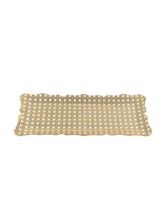 iPLEX Design - Tasty Vassoio Rettangolare Oro Paglia Di Vienna in plexiglass - gold - 43x2x18 cm