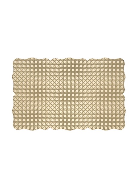 iPLEX Design - Tasty Tovaglietta Oro Paglia Di Vienna in plexiglass - gold - 30x0,3x45,5 cm
