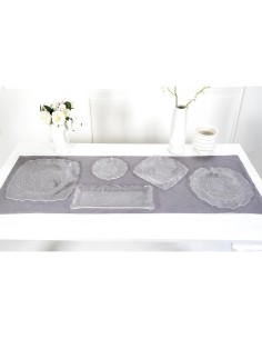 iPLEX Design - Tasty Sottopiatto Trasparente - Bianco Tondo Small Peacock in plexiglass - Trasparente/bianco - 21x2x22 cm 2