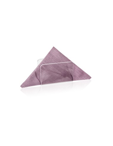 iPLEX - Portatovaglioli da tavola verticale linea Bon Ton in plexiglass PMMA Trasparente. Made in Italy - 13x9x6,5 cm