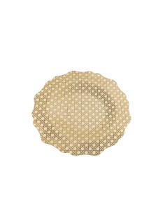 iPLEX Design - Tasty Sottopiatto Tondo Big Oro Paglia Di Vienna in plexiglass - gold - 32,5x2x34,5 cm